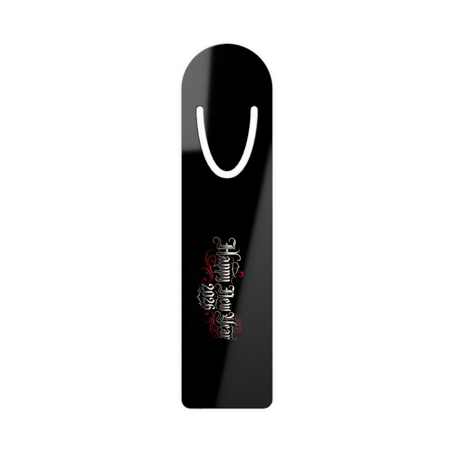 Happy New Year 2026 Metal Bookmark