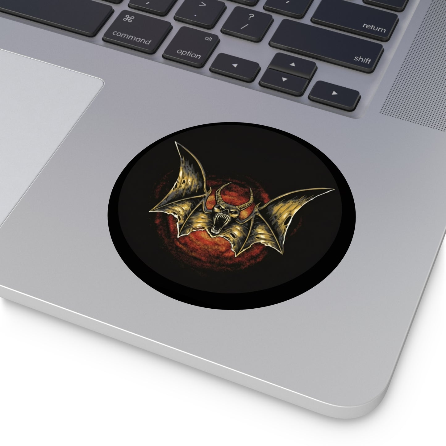 Bat Round Vinyl Stickers