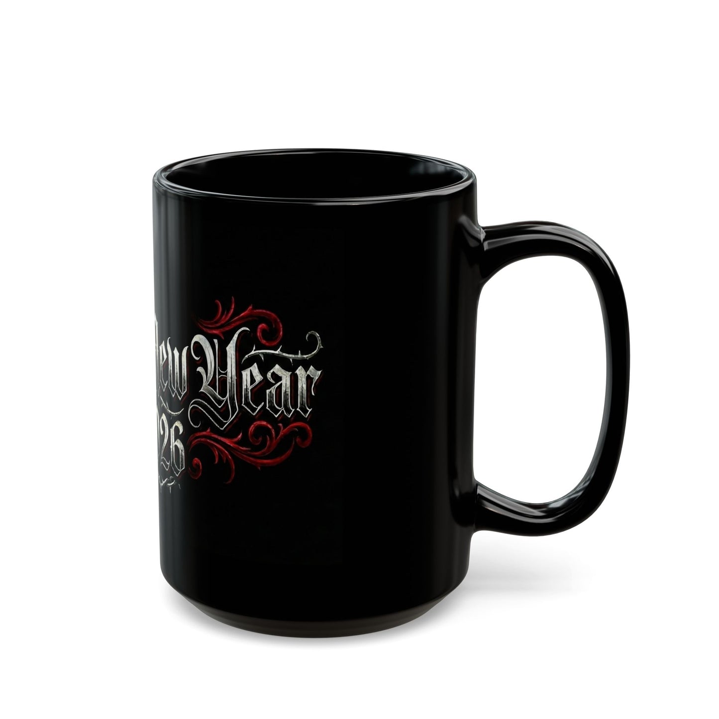 Happy New Year 2026 Black Mug