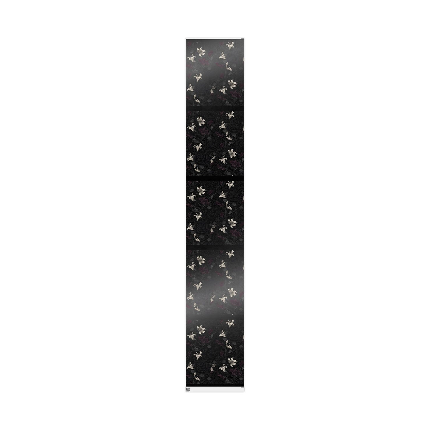 Floral Noir Wrapping Paper Roll
