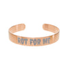 Engraved Cuff Bracelet - 'ROT FOR ME'