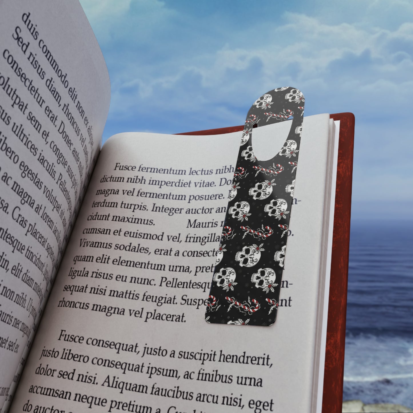 Goth Christmas Magnetic Bookmark