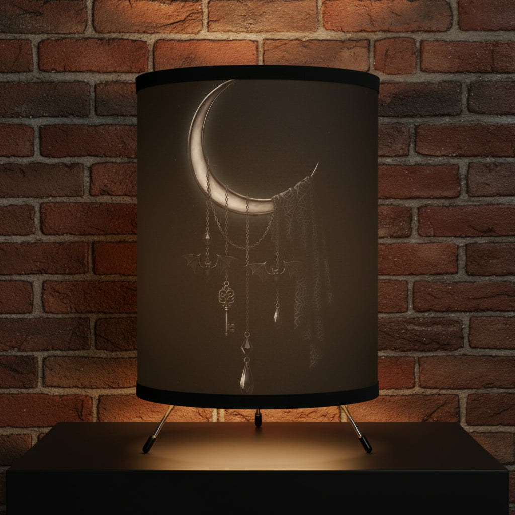 Moon Dreamcatcher Tripod Lamp