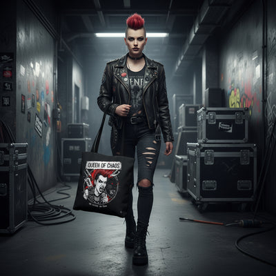Queen of Chaos Tote Bag | Punk Style Accessory