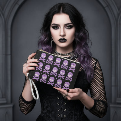 Skull & Crossbones Clutch Bag