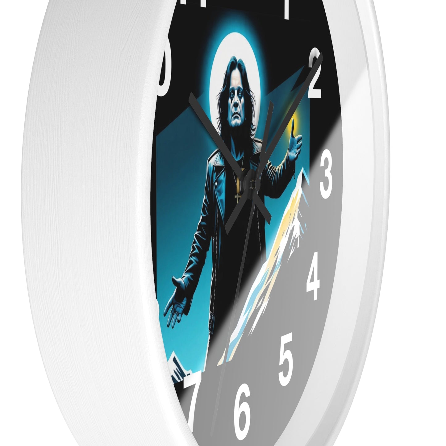 Ozzy Stylish Black Wall Clock with Iconic Design