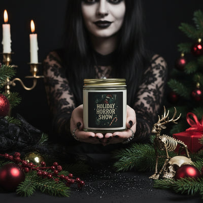 Holiday Horror Show Scented Candle Coconut Apricot Wax (4oz & 9oz)