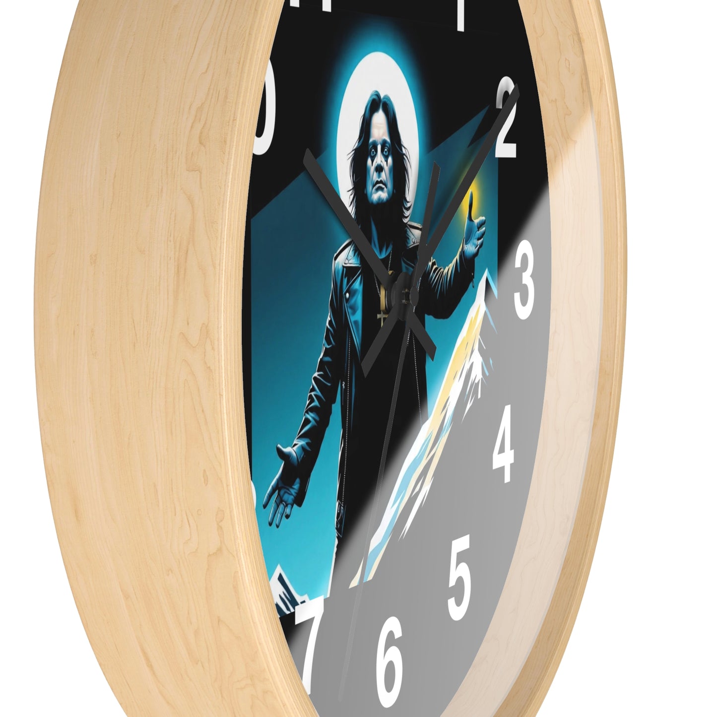 Ozzy Stylish Black Wall Clock with Iconic Design
