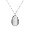 Blood Stained Oval Teardrop Pendant Necklace