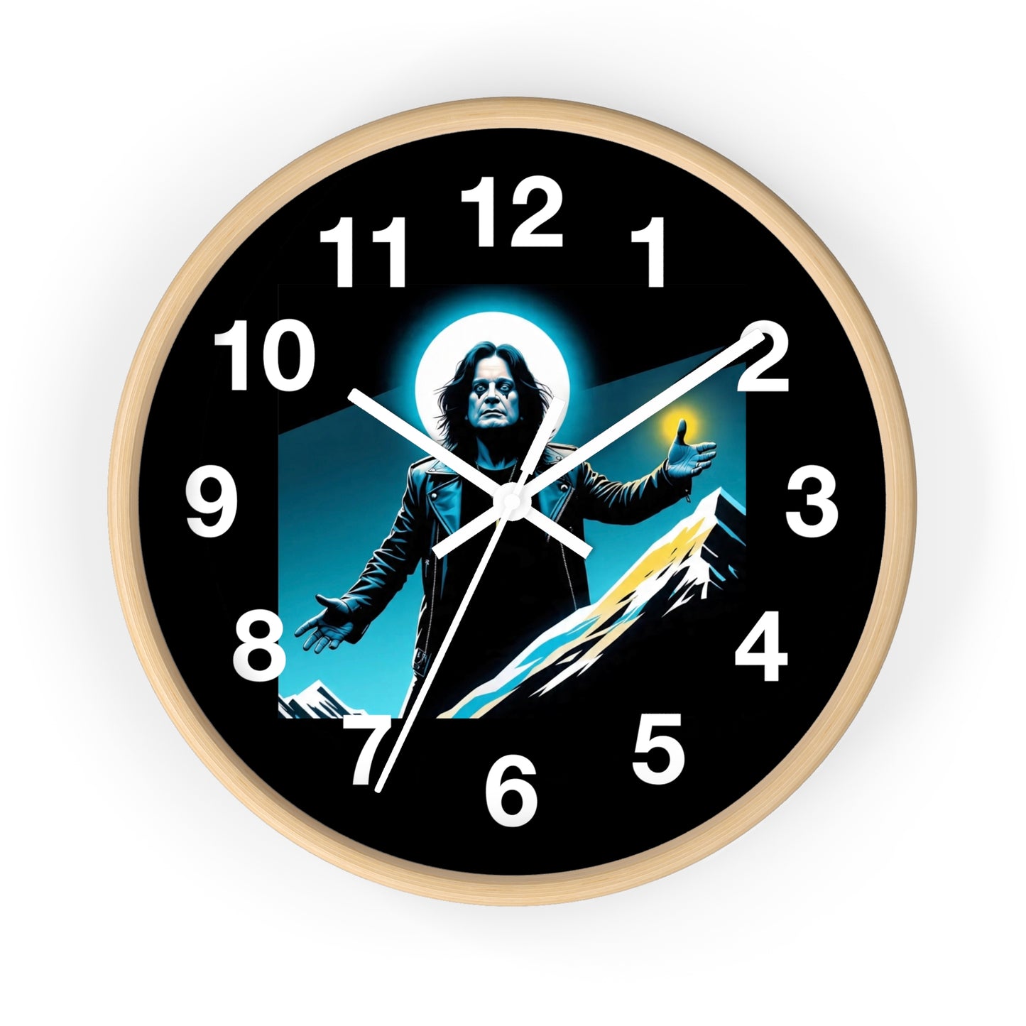 Ozzy Stylish Black Wall Clock with Iconic Design