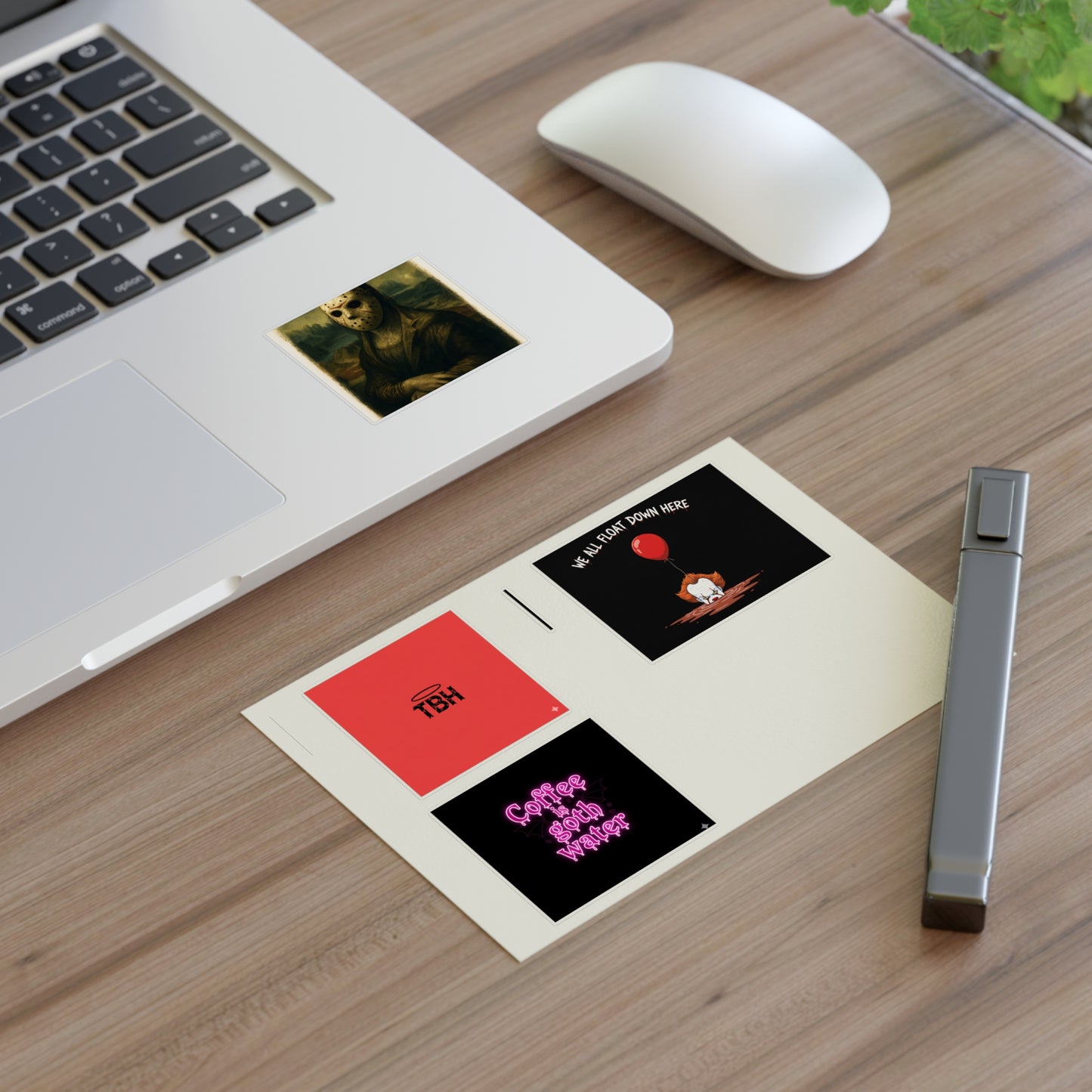 Horror Sticker Sheet Set - Coffee is Goth Water