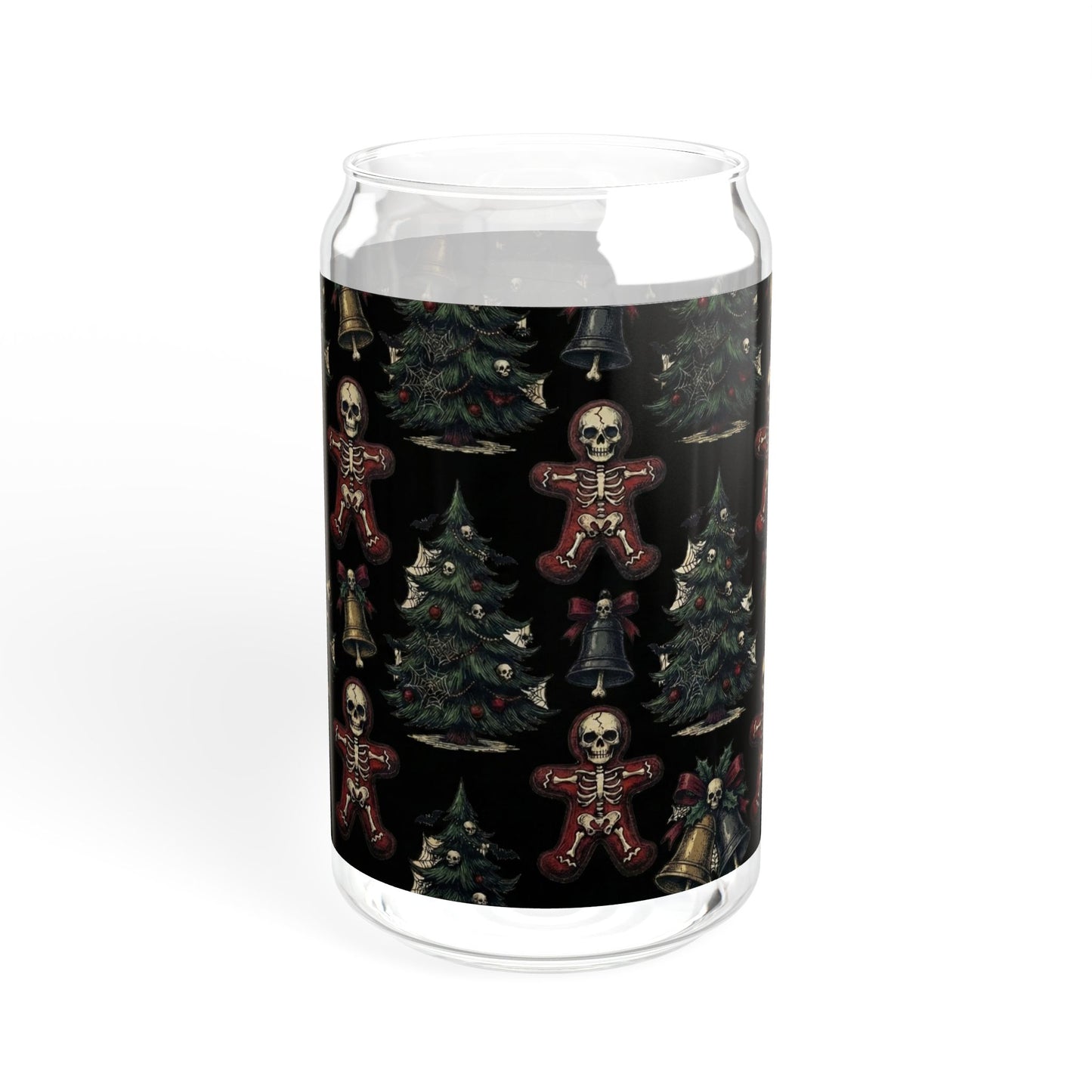 Skeleton Baker's Yule 16oz Christmas Sipper Glass