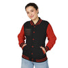Letterman Gothic 13 Red Metal Patch Varsity Jacket