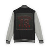 Letterman Gothic 13 Red Metal Patch Varsity Jacket
