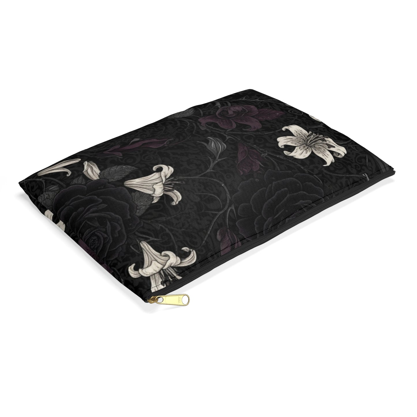 Elegant Floral Accessory Pouch