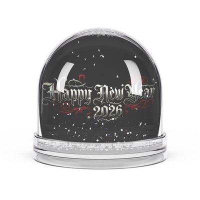 Happy New Year 2026 Snow Globe