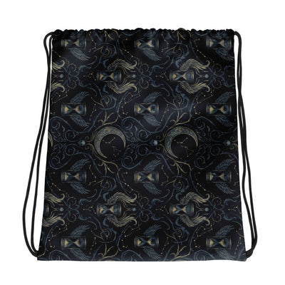 Tempus Noir Drawstring bag