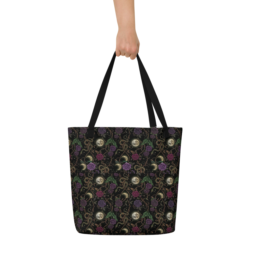 Velvet Nightshade Large Tote Bag