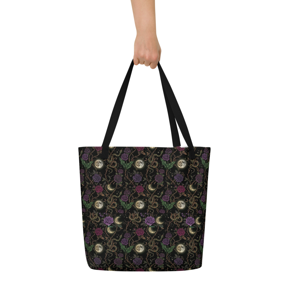 Velvet Nightshade Large Tote Bag