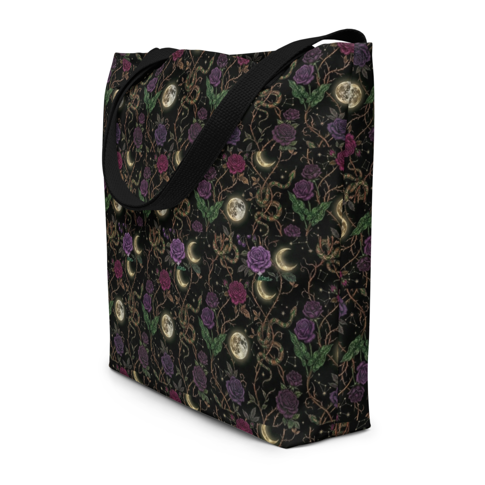 Velvet Nightshade Large Tote Bag