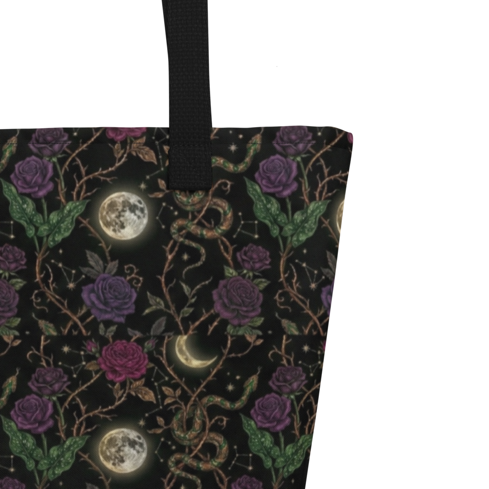 Velvet Nightshade Large Tote Bag