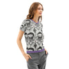Holiday Skull Cotton Crew Neck T-shirt