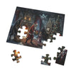 Haunted Christmas Jigsaw Puzzle — Gothic Santa Holiday Puzzle with Tin