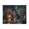 Haunted Christmas Jigsaw Puzzle — Gothic Santa Holiday Puzzle with Tin