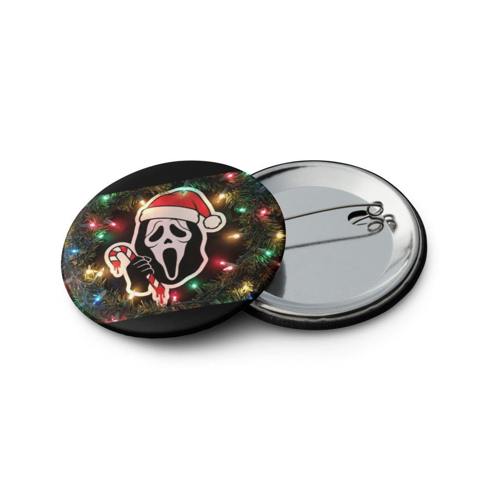 5 Christmas Horror Pin Button Set