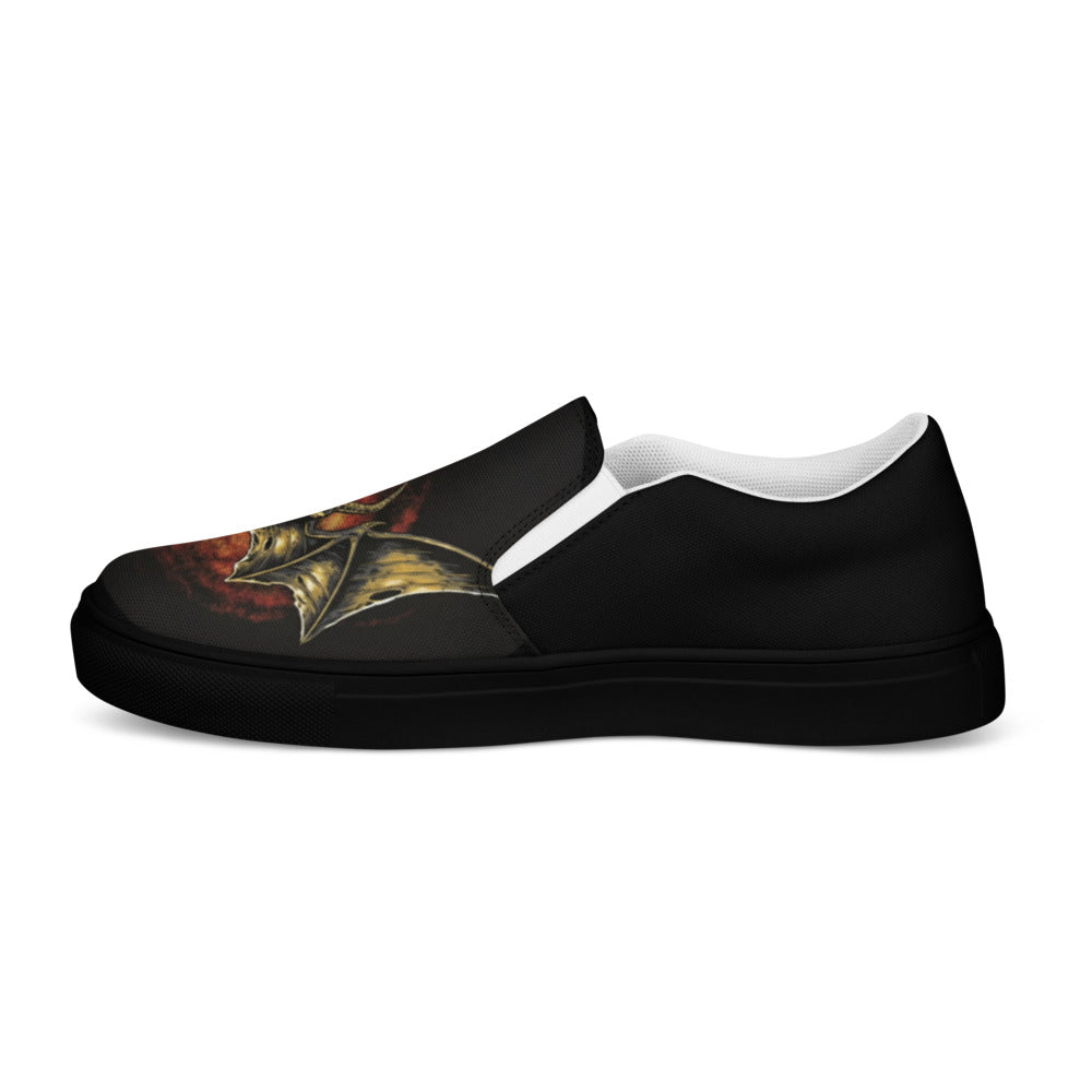 Bat slip-on canvas shoes